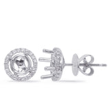 Four Prong Earring Setting For .60ct Tw