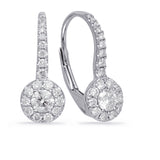 White Gold Diamond Earring