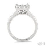 1 Ctw Lovebright Round Cut Diamond Bridal Ring in 14K White Gold