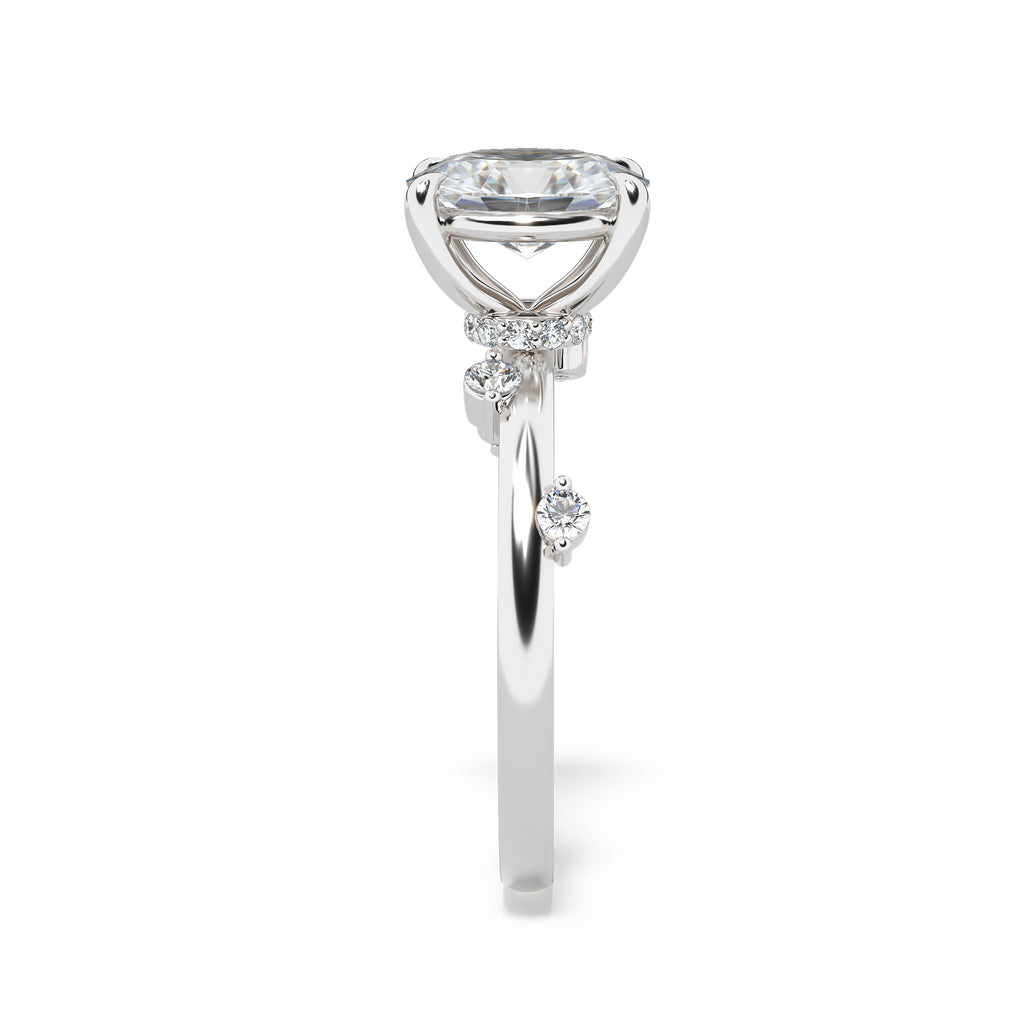 Station Diamond Engagement Ring with Hidden Halo by Allure – Andrews ...