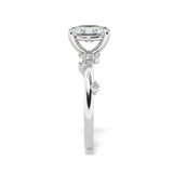 Station Diamond Engagement Ring with Hidden Halo by Allure