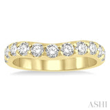 1.00CTRDDM CURVED BAND YG 14K-H*