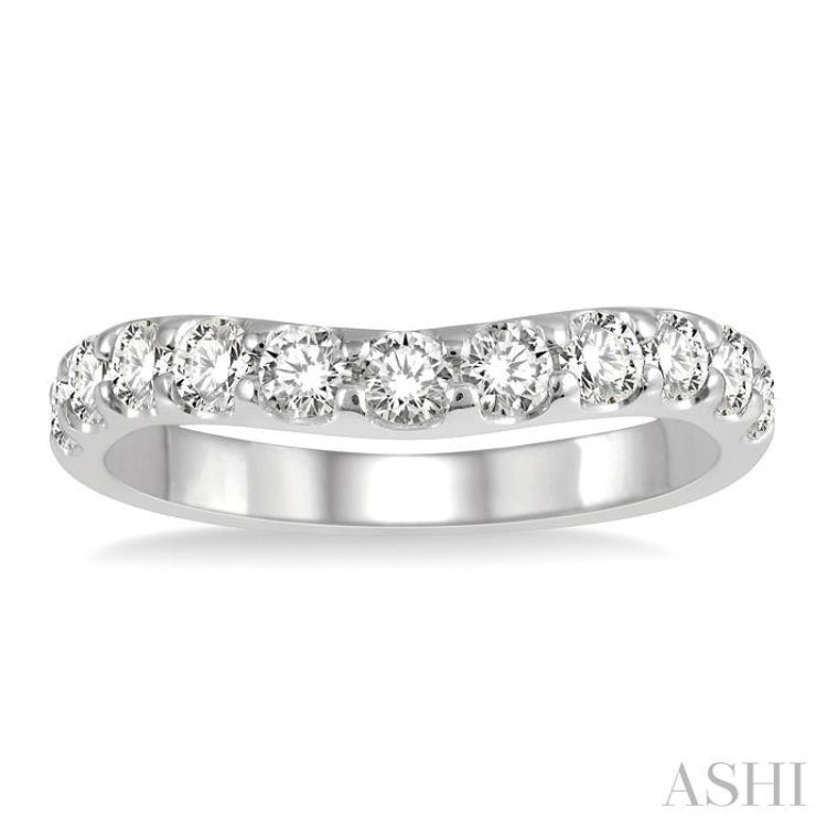 .75CTRDDM CURVED BAND WG 14K-H*