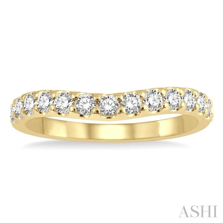 .50CTRDDM CURVED BAND YG 14K-H*
