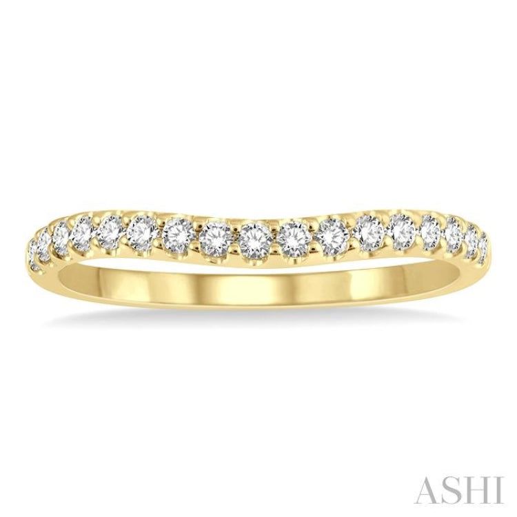 .25CTRDDM CURVED BAND YG 14K-H*