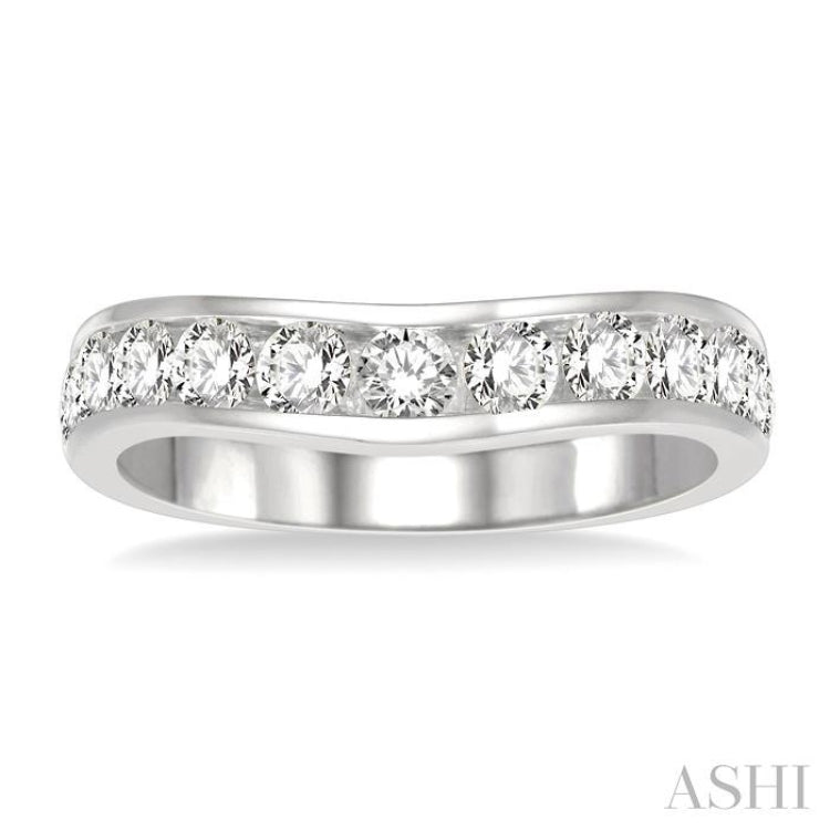 1.00CT RD DM 'V' BAND WG 14K@11-H*