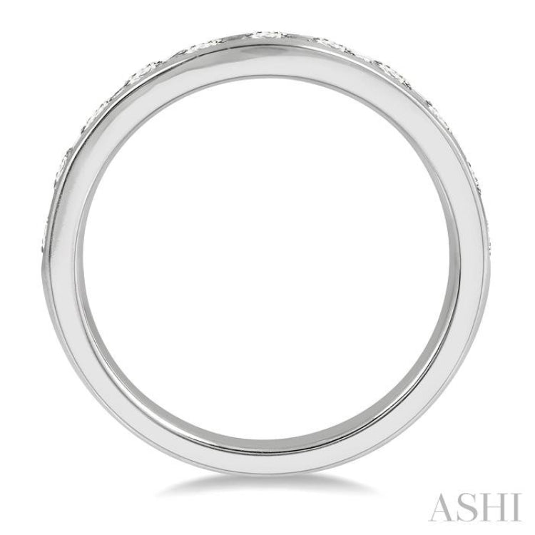 1.00CT RD DM 'V' BAND WG 14K@11-H*