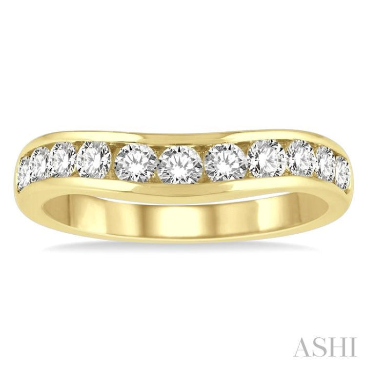.75CT RD DM 'V' BAND YG 14K@11-H*