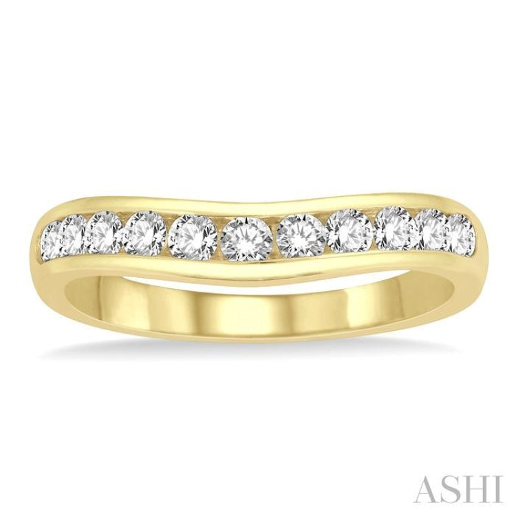 .50CT RD DM 'V' BAND YG 14K@11-H*