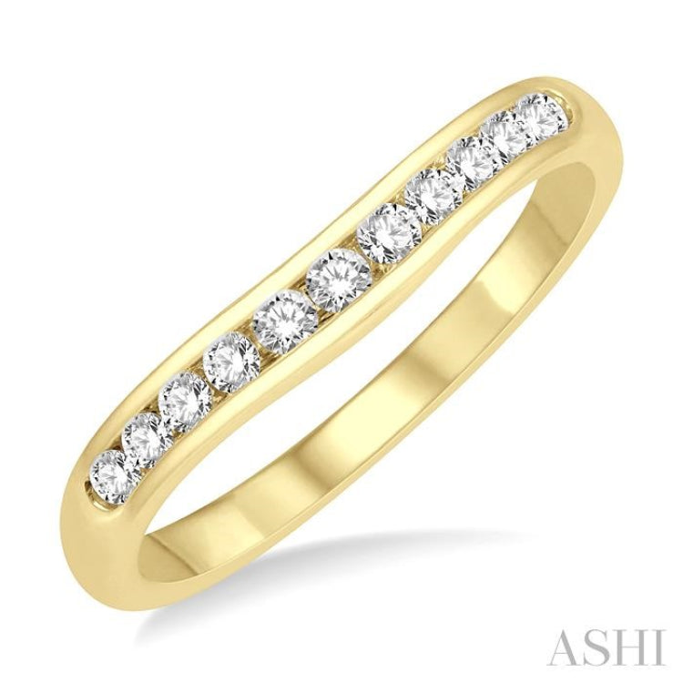 .25CT RD DM 'V' BAND YG 14K@11-H*