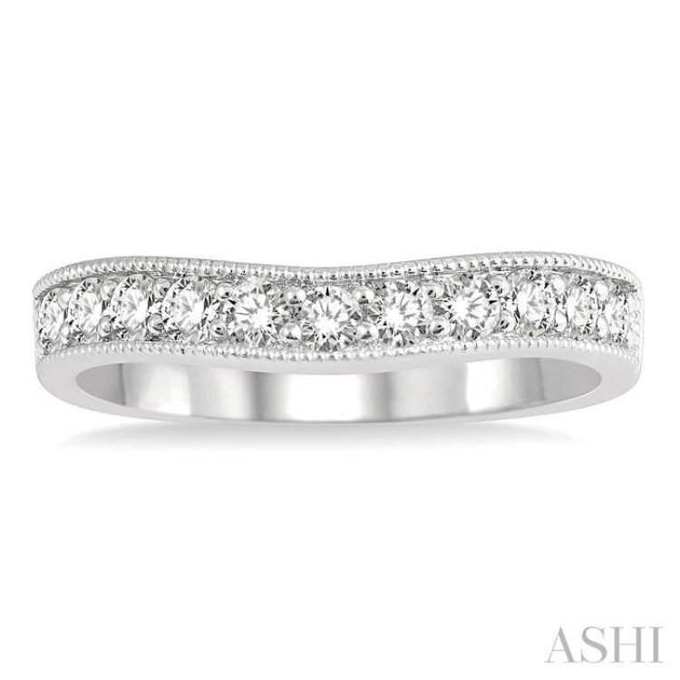 .50CTRDDM 'V' BAND-MILLG WG 14K@11-H*