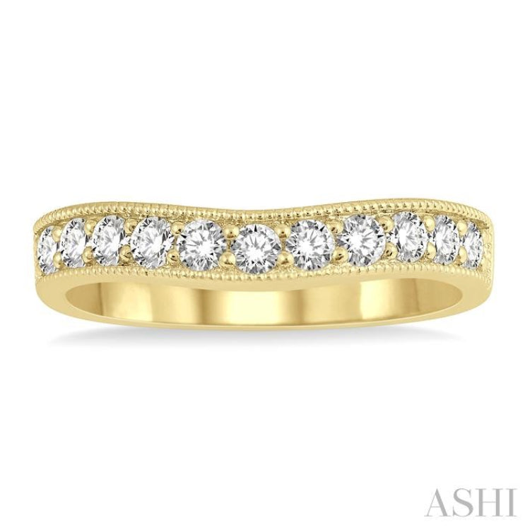.50CTRDDM 'V' BAND-MILLG YG 14K@11-H*