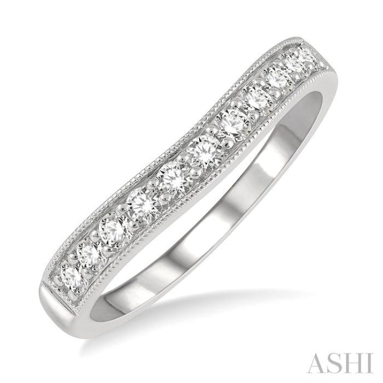 .33CTRDDM 'V' BAND-MILLG WG 14K@11-H*