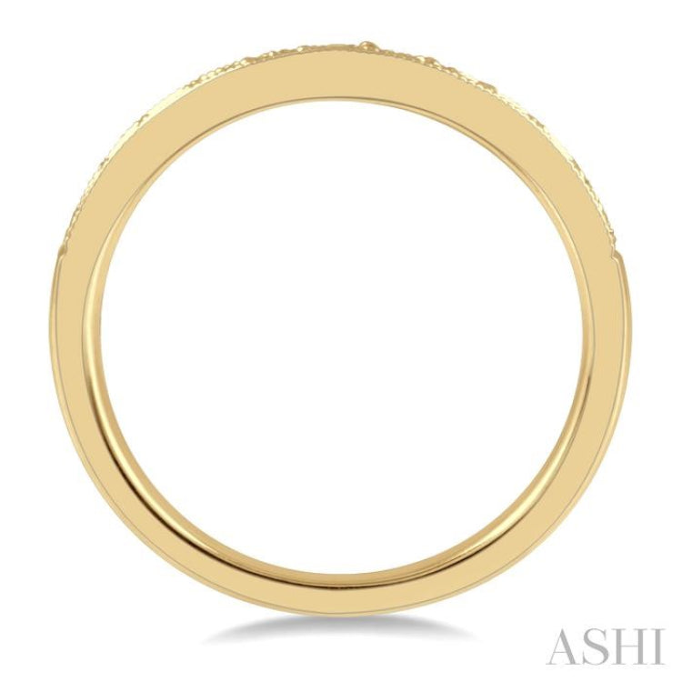 .33CTRDDM 'V' BAND-MILLG YG 14K@11-H*