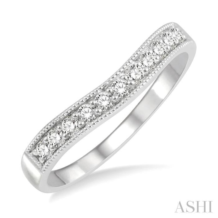 .25CTRDDM 'V' BAND-MILLG WG 14K@11-H*