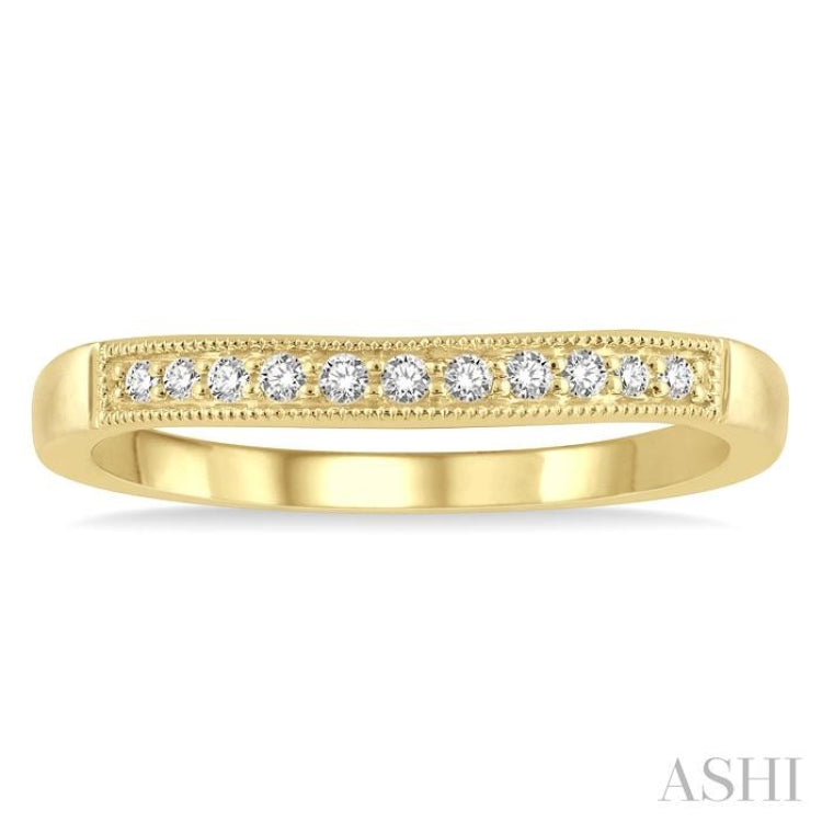 .10CTRDDM 'V' BAND-MILLG YG 14K@11-H*