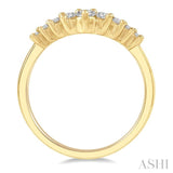1/3 ctw Chevron Round Cut Diamond Fashion Ring in 14K Yellow Gold