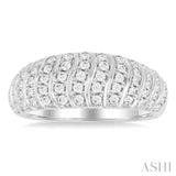 .50CT RDDM LTWT RIBBED BAND WG 10K-G*