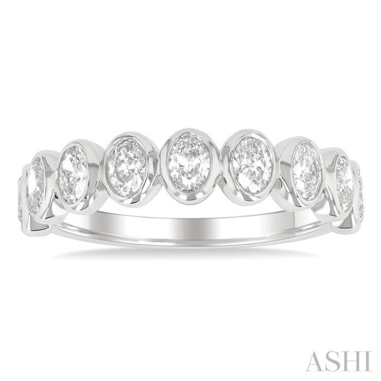 .90CTOVDM NORTH-SOUTH OVAL BAND WG14K-G*