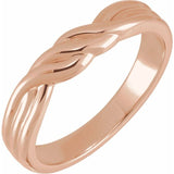 14K Twisted Band