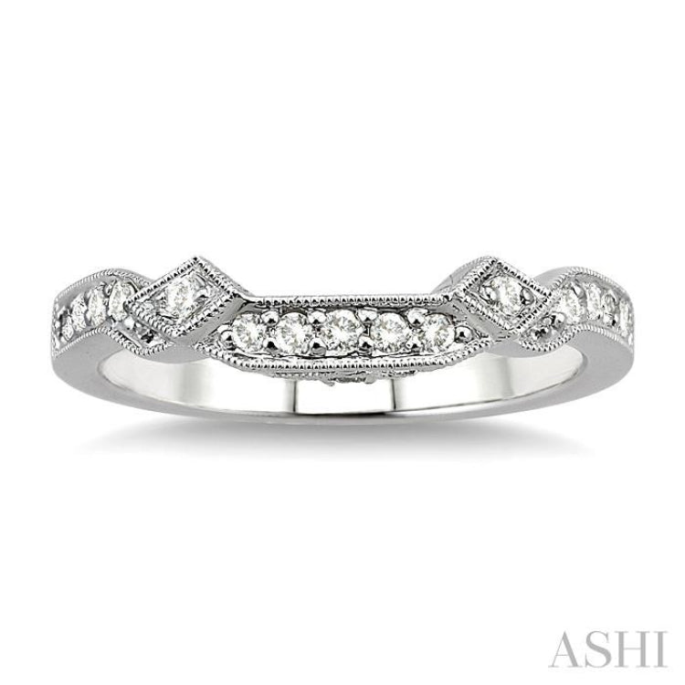 1/5 Ctw Diamond Matching Wedding Band in 14K White Gold