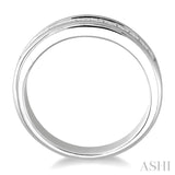 1 Ctw Princess Cut Diamond Wedding Band in 14K White Gold