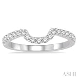 1/3 Ctw Round Cut Diamond Wedding band in 14K White Gold