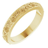 2.7 mm Floral Band