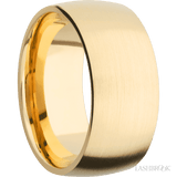 10 mm wide Domed 14K Yellow Gold band
