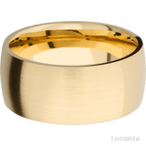 10 mm wide Domed 14K Yellow Gold band
