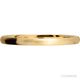 2 mm wide Domed 14K Yellow Gold band