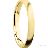 3 mm wide Domed 14K Yellow Gold band