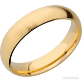 5 mm wide Domed 14K Yellow Gold band