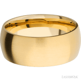 9 mm wide Domed 14K Yellow Gold band