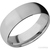 7 mm wide Domed Titanium band