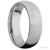 7 mm wide Domed Titanium band