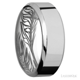 8 mm wide High Bevel Titanium band
