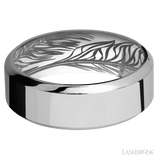 8 mm wide High Bevel Titanium band
