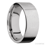 8 mm wide Flat Cobalt Chrome band