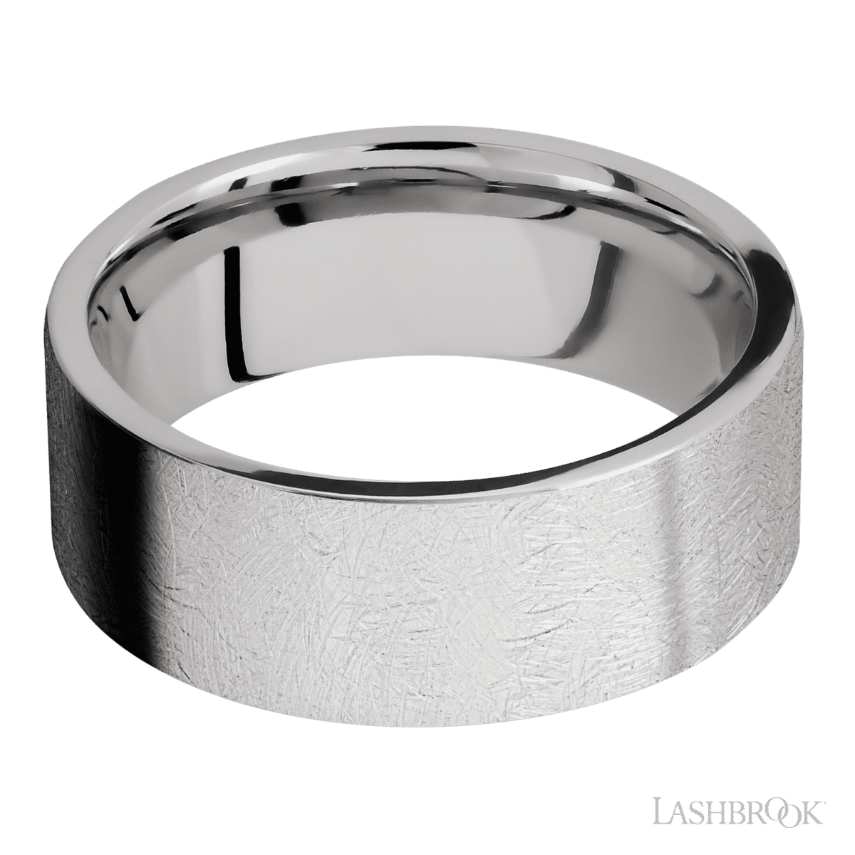 8 mm wide Flat Cobalt Chrome band