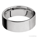 8 mm wide Flat Cobalt Chrome band