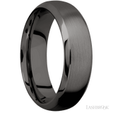 7 mm wide Domed Bevel Tantalum Noir band