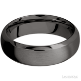7 mm wide Domed Bevel Tantalum Noir band