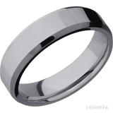 6 mm wide Beveled Tantalum band