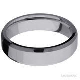 6 mm wide Beveled Tantalum band