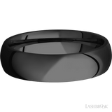 6 mm wide Domed Zirconium band