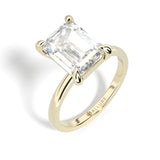 Solitaire Hidden Halo Engagement Ring by Allure