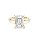 Solitaire Hidden Halo Engagement Ring by Allure