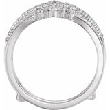 1/2 CTW Natural Diamond Ring Guard