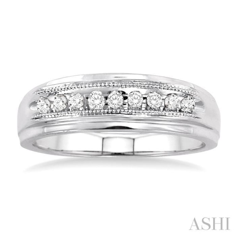 1/8 ctw Round Cut Diamond Women's Ring in 10K White Gold